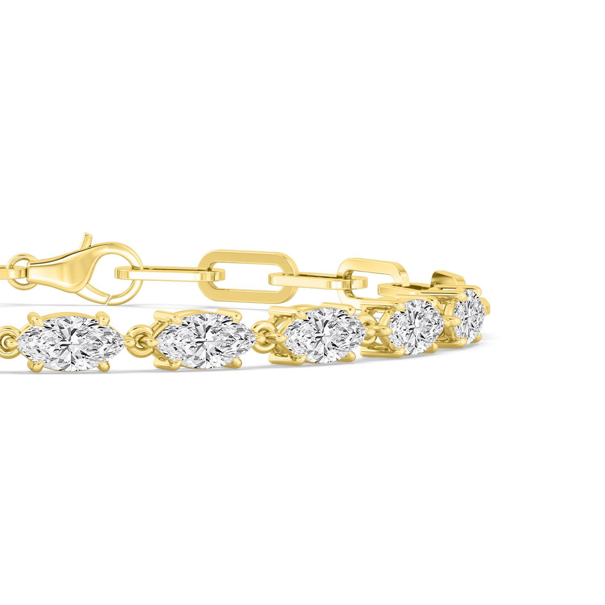 Yellow Gold / 2.62ct Lab Grown Diamond Bracelet