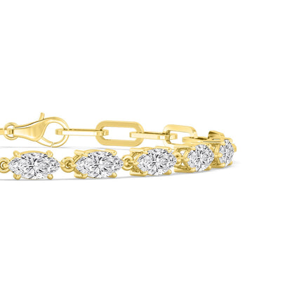 Yellow Gold / 2.62ct Lab Grown Diamond Bracelet