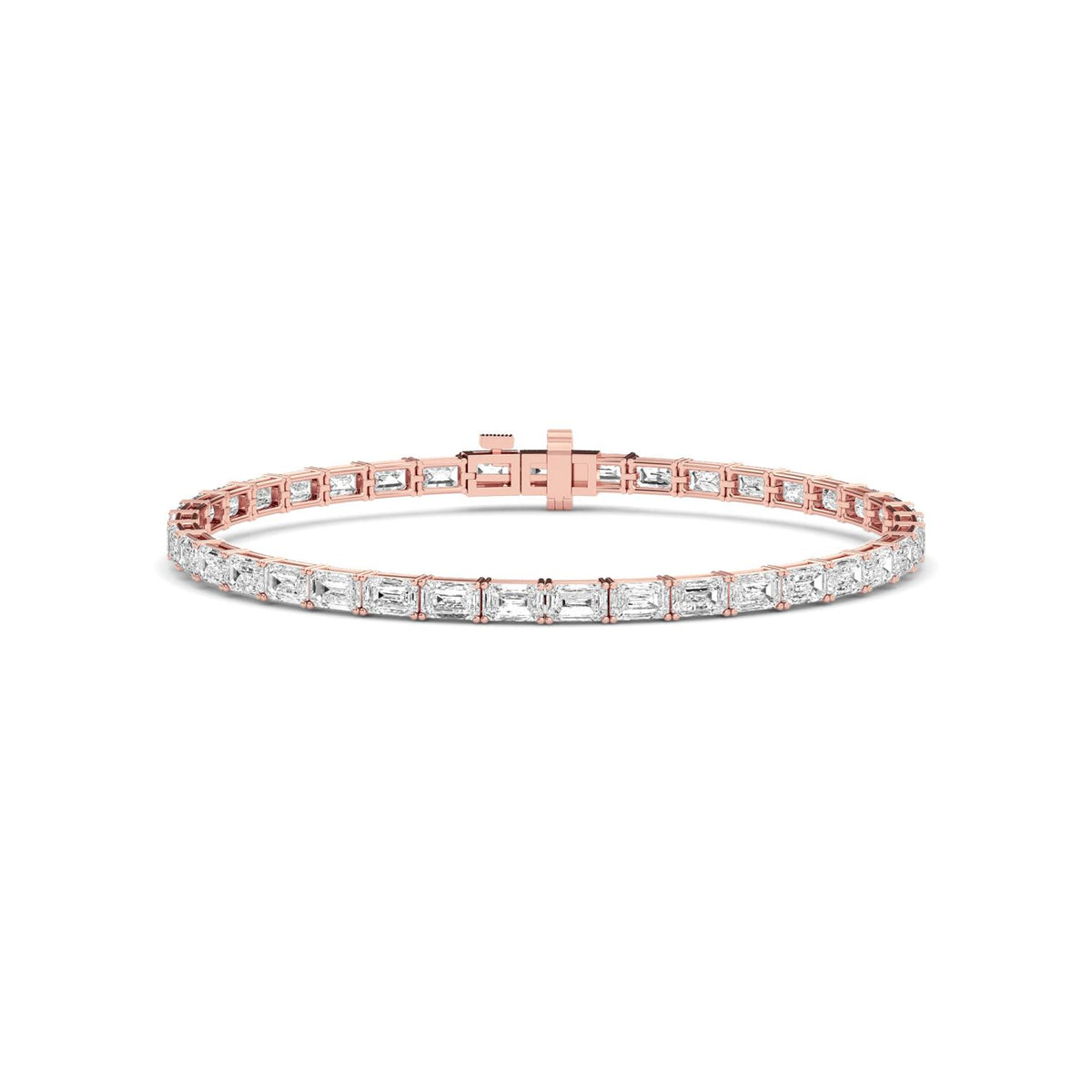 Rose Gold / 7.21ct Lab Grown Diamond Tennis Bracelet
