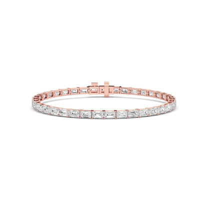 Rose Gold / 7.21ct Lab Grown Diamond Tennis Bracelet