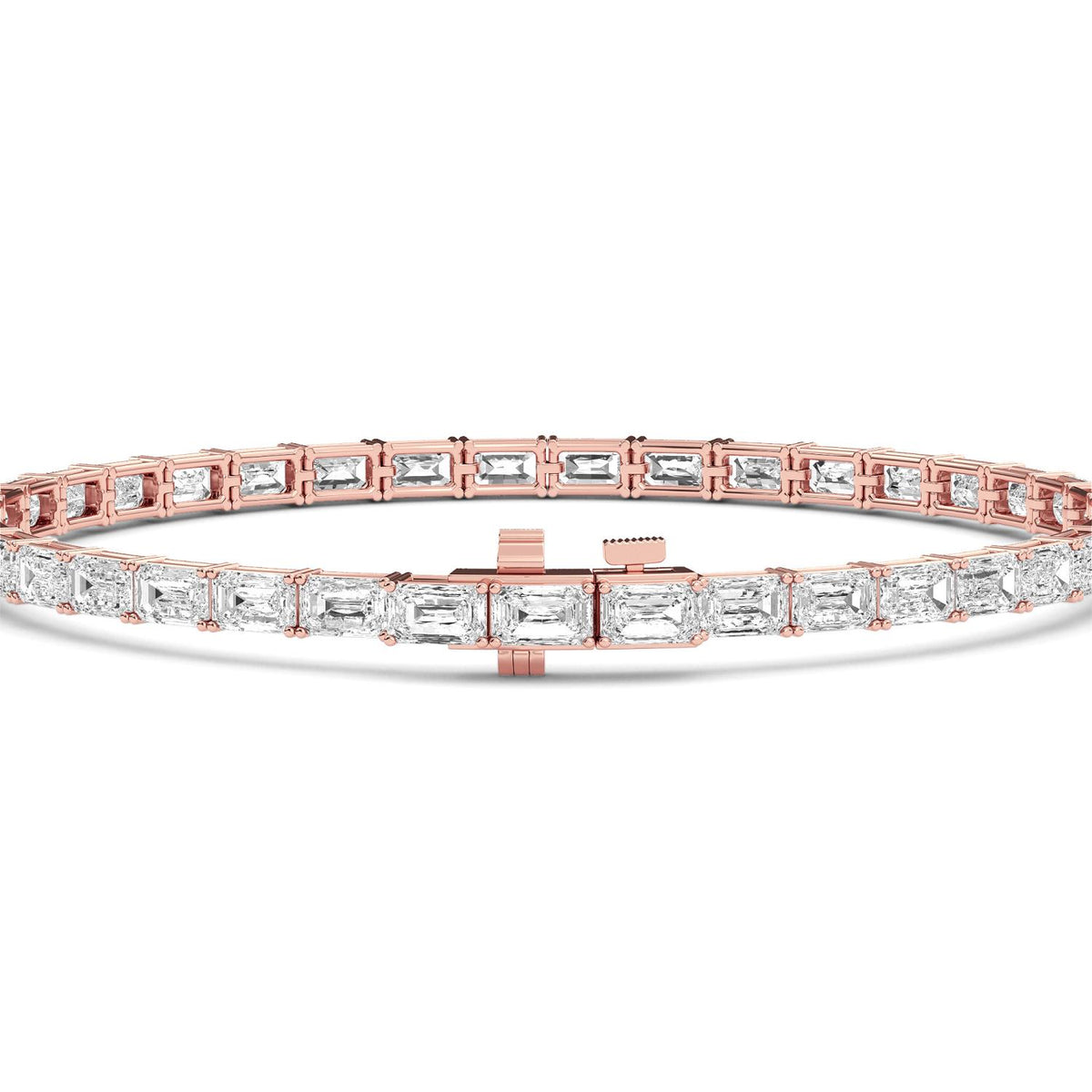 Rose Gold / 7.21ct Lab Grown Diamond Tennis Bracelet