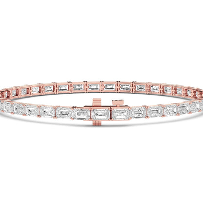 Rose Gold / 7.21ct Lab Grown Diamond Tennis Bracelet