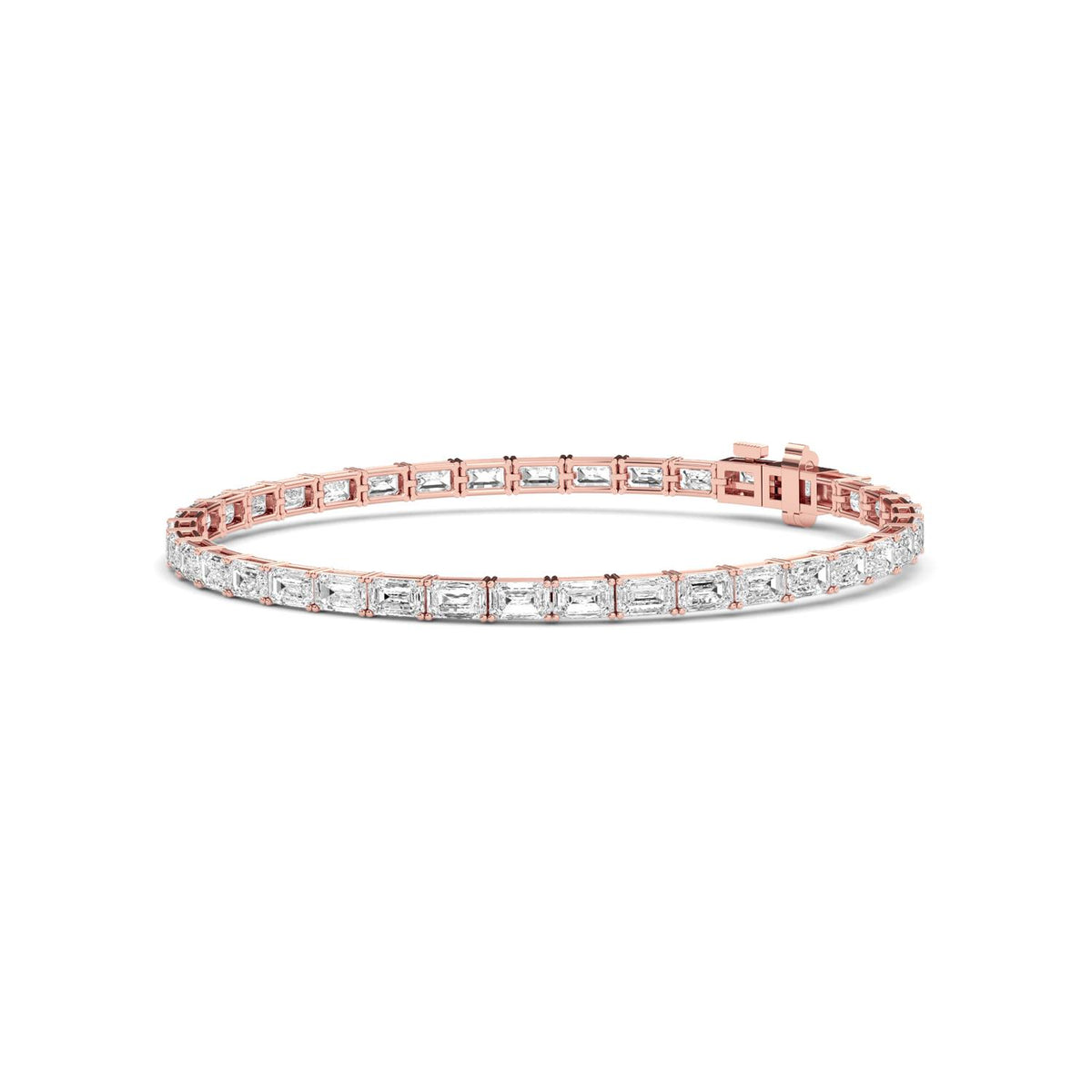 Rose Gold / 7.21ct Lab Grown Diamond Tennis Bracelet
