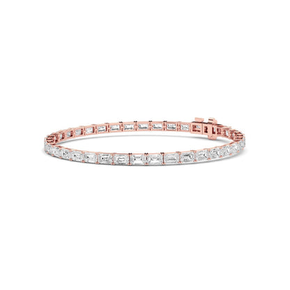 Rose Gold / 7.21ct Lab Grown Diamond Tennis Bracelet