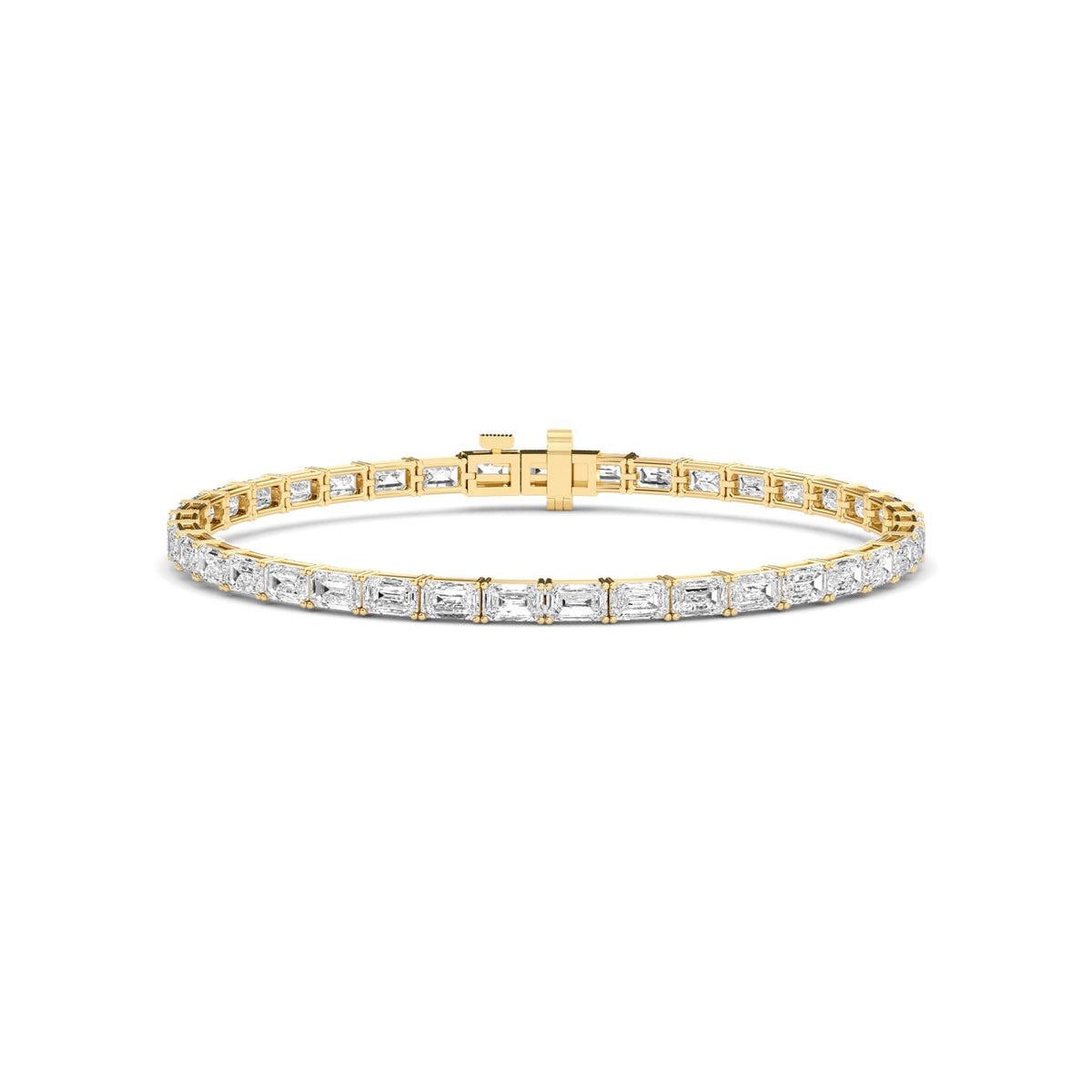 Yellow Gold / 7.21ct Lab Grown Diamond Tennis Bracelet