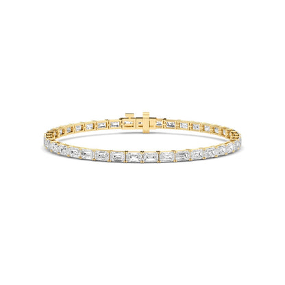Yellow Gold / 7.21ct Lab Grown Diamond Tennis Bracelet
