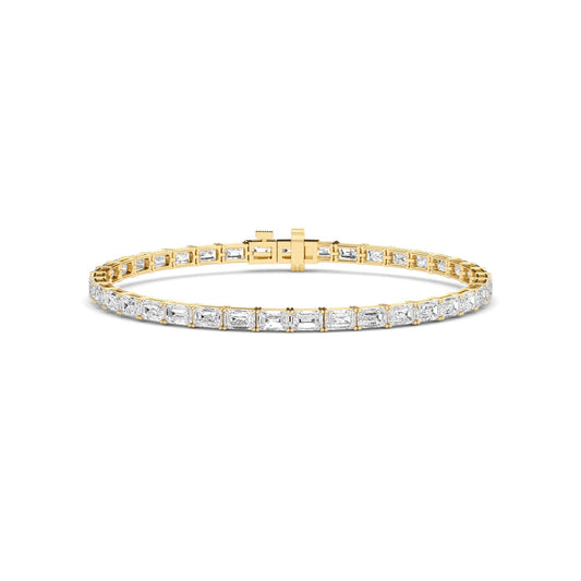 Yellow Gold / 7.21ct Lab Grown Diamond Tennis Bracelet