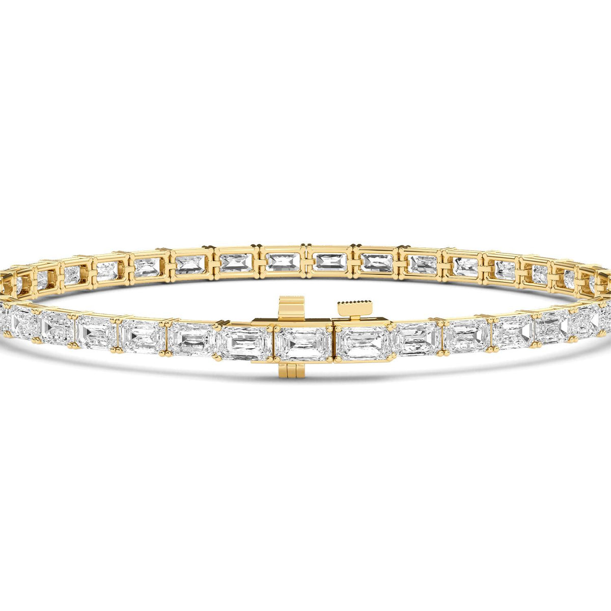 Yellow Gold / 7.21ct Lab Grown Diamond Tennis Bracelet