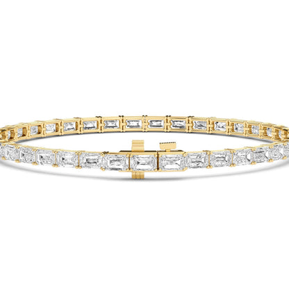 Yellow Gold / 7.21ct Lab Grown Diamond Tennis Bracelet