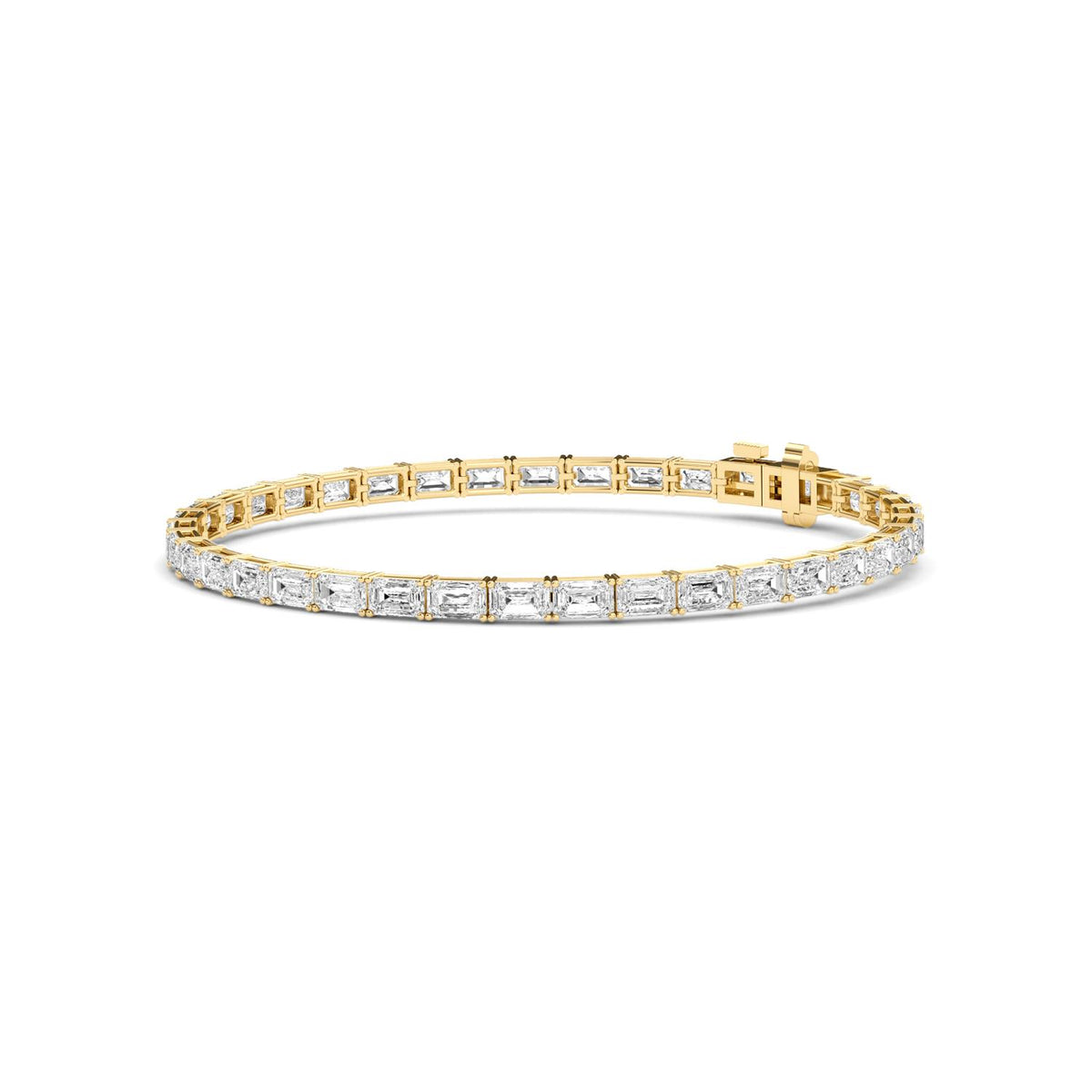 Yellow Gold / 7.21ct Lab Grown Diamond Tennis Bracelet