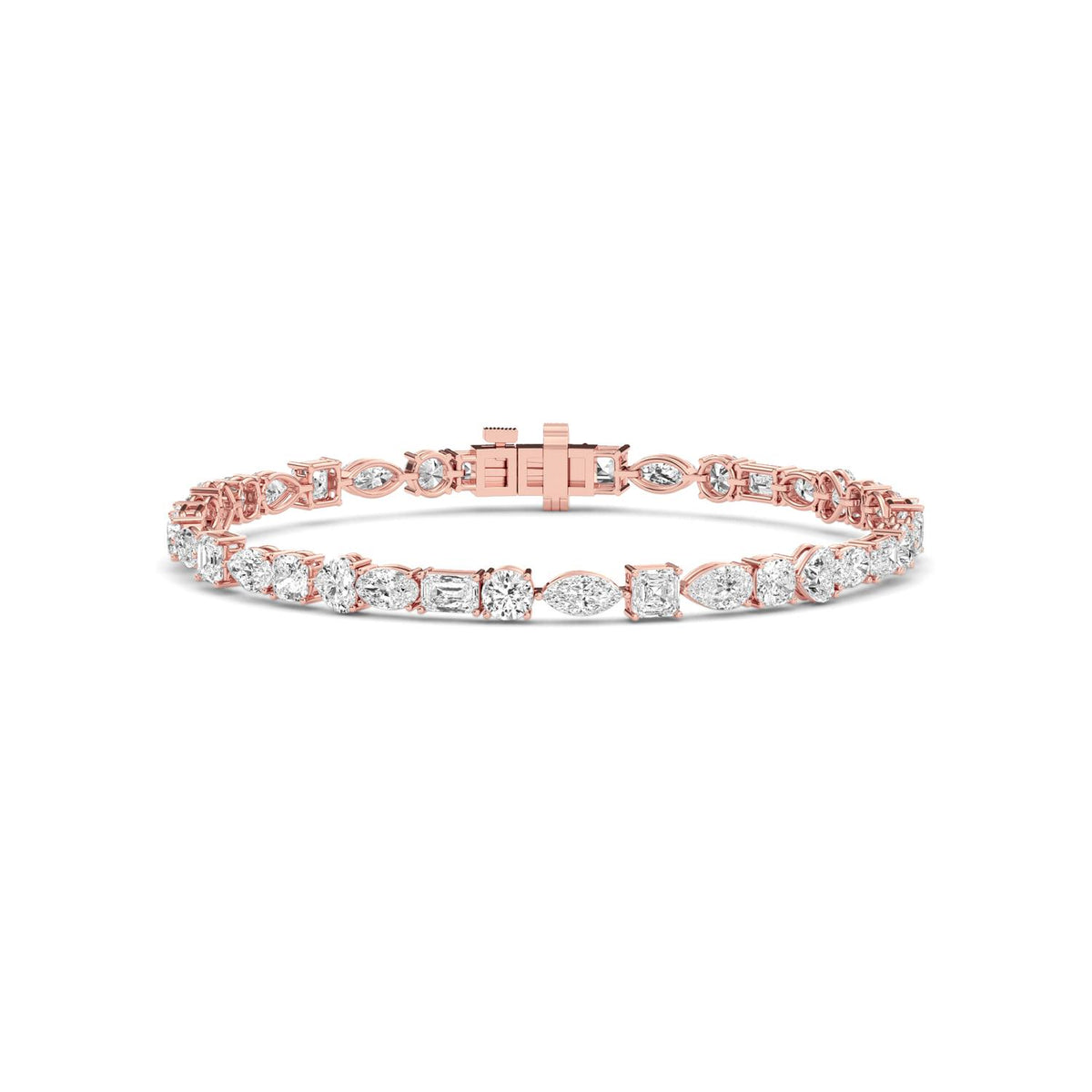 Rose Gold / Lab Grown Diamond Tennis Bracelet