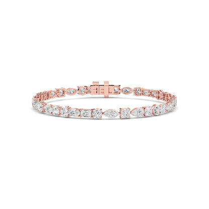 Rose Gold / Lab Grown Diamond Tennis Bracelet
