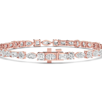 Rose Gold / Lab Grown Diamond Tennis Bracelet