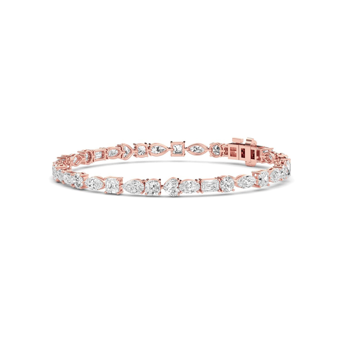 Rose Gold / 8.03ct Lab Grown Diamond Tennis Bracelet