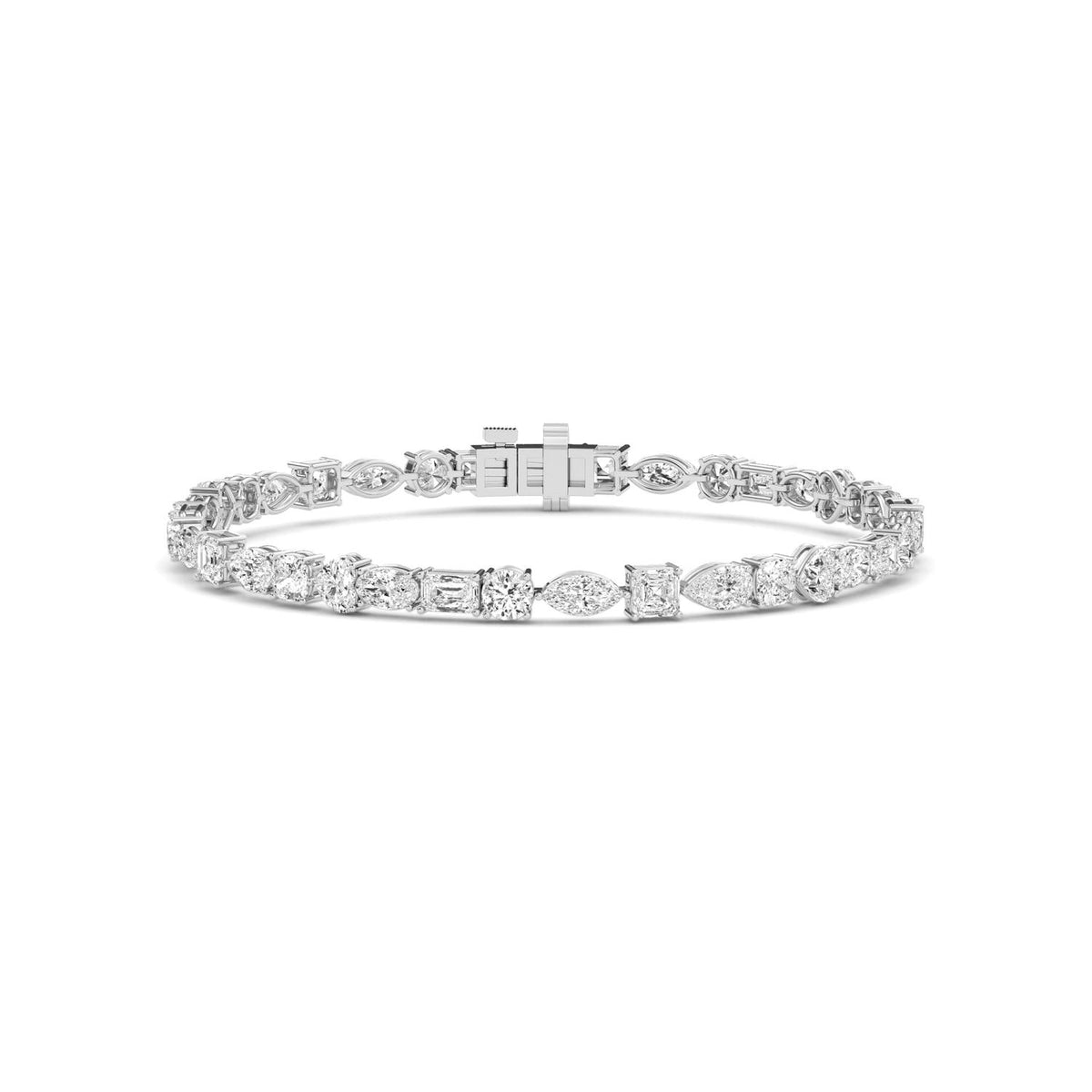 White Gold / Lab Grown Diamond Tennis Bracelet