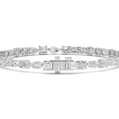White Gold / 8.03ct Lab Grown Diamond Tennis Bracelet