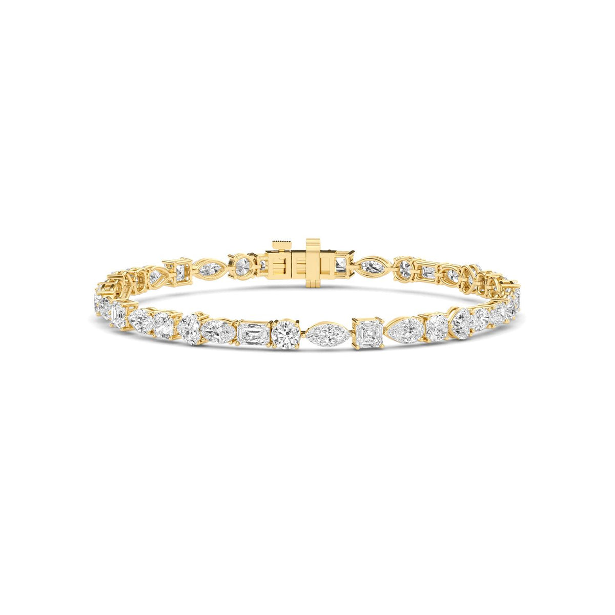 Yellow Gold / Lab Grown Diamond Tennis Bracelet