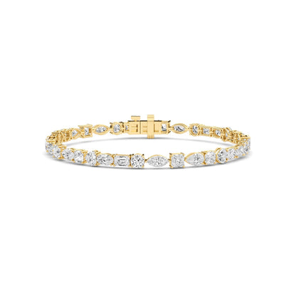 Yellow Gold / Lab Grown Diamond Tennis Bracelet