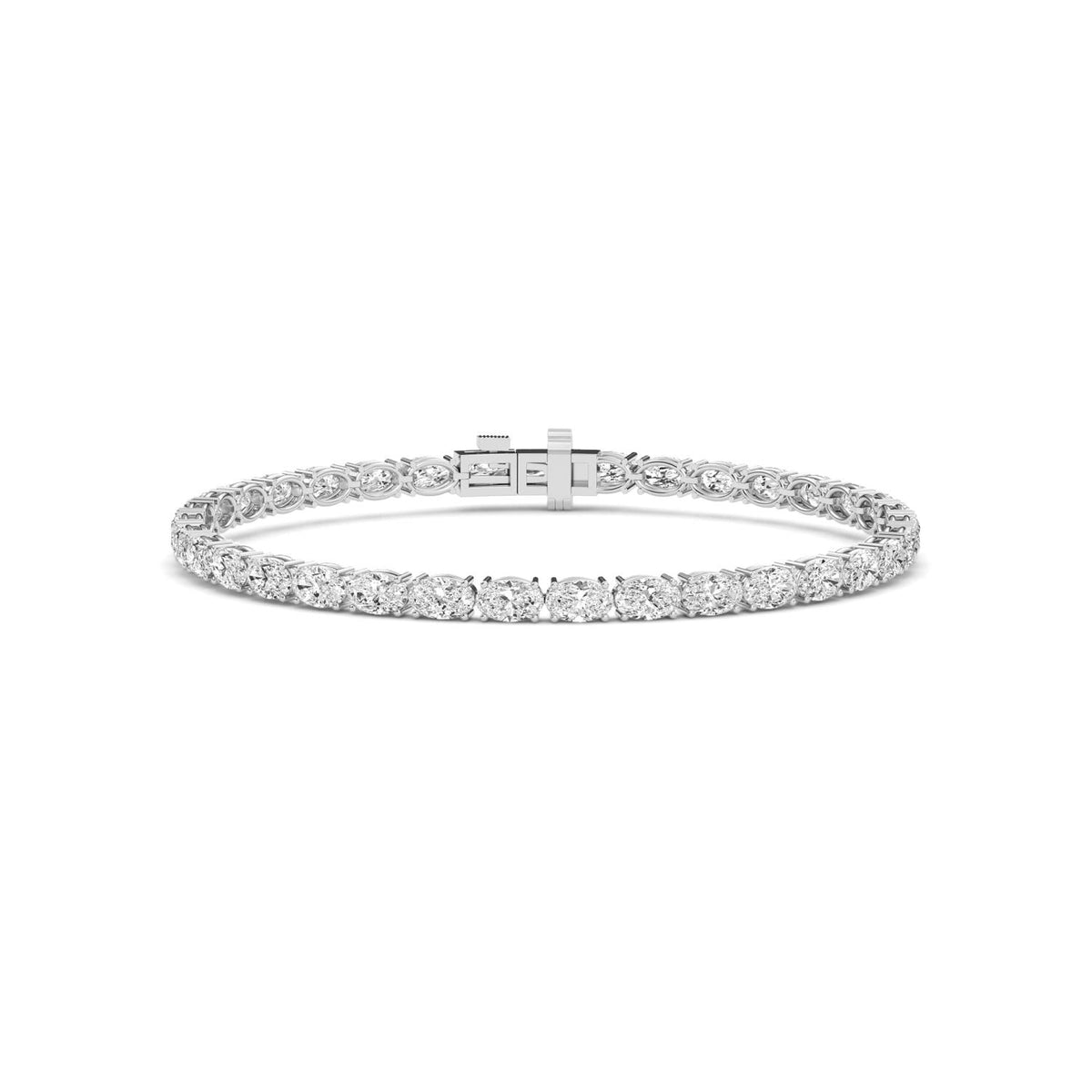 White Gold / 6.57ct Lab Grown Diamond Tennis Bracelet