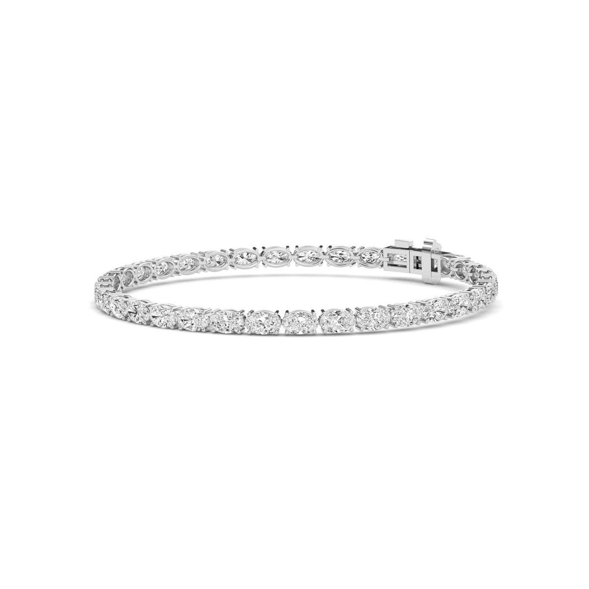 White Gold / 6.57ct Lab Grown Diamond Tennis Bracelet