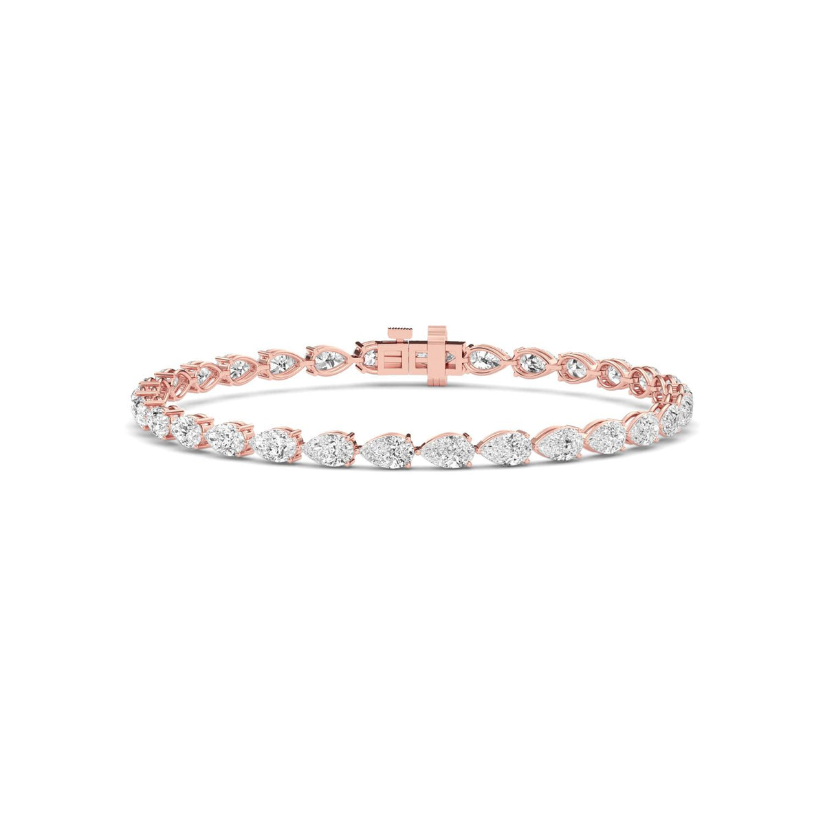 Rose Gold / 5.61ct Lab Grown Diamond Tennis Bracelet