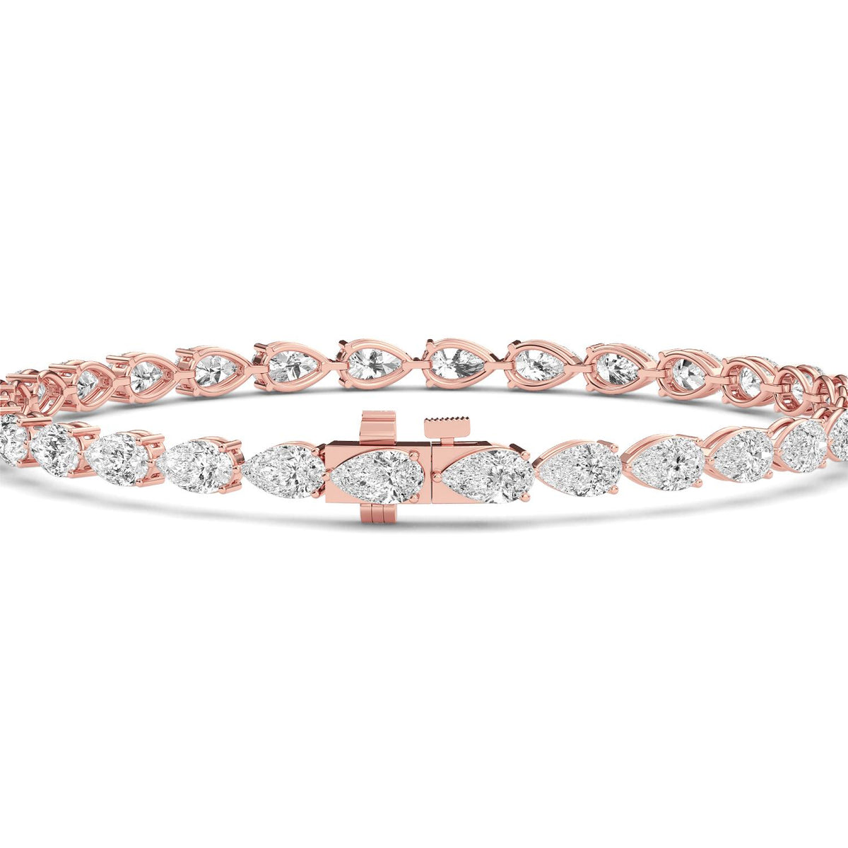 Rose Gold / 5.61ct Lab Grown Diamond Tennis Bracelet
