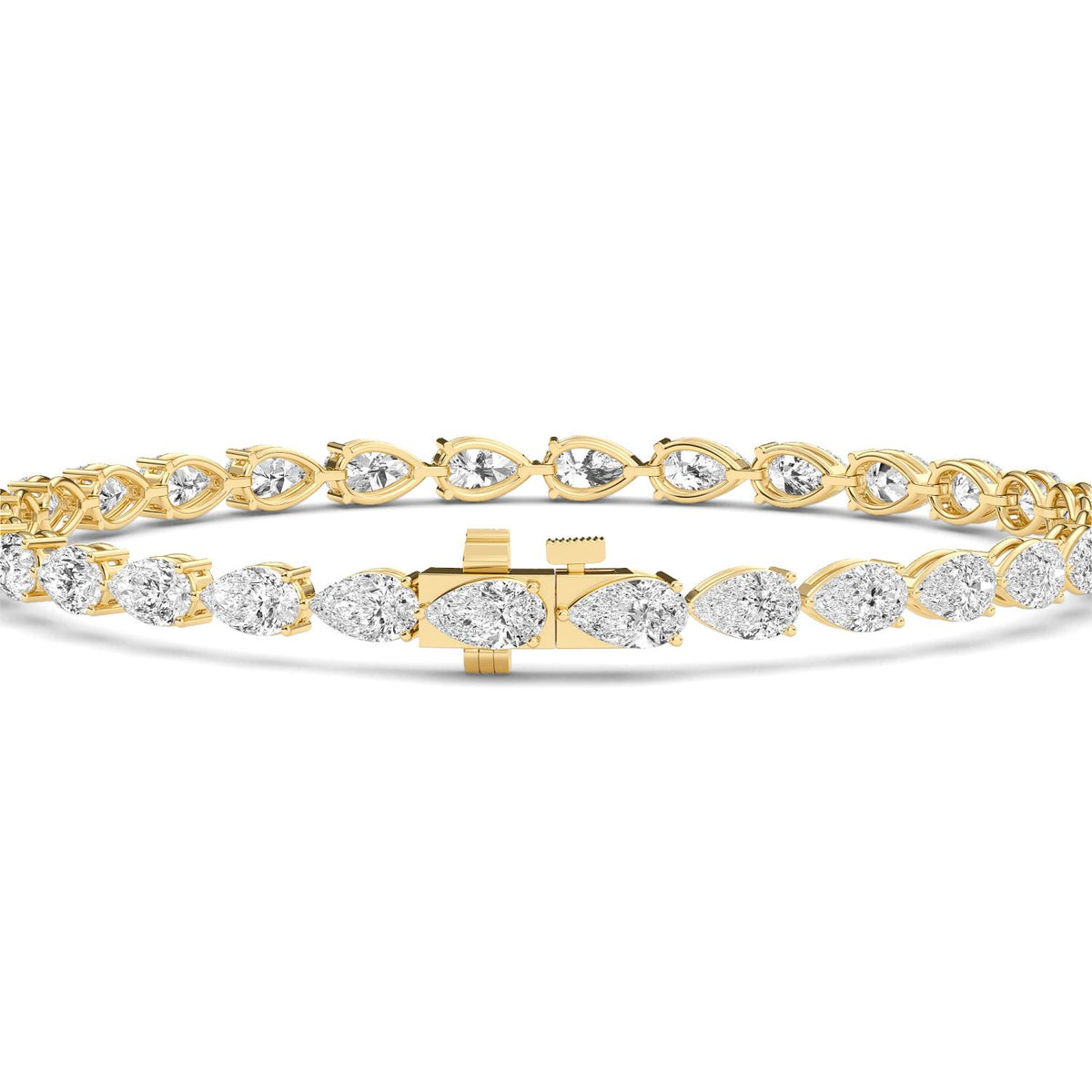 Yellow Gold / 5.61ct Lab Grown Diamond Tennis Bracelet