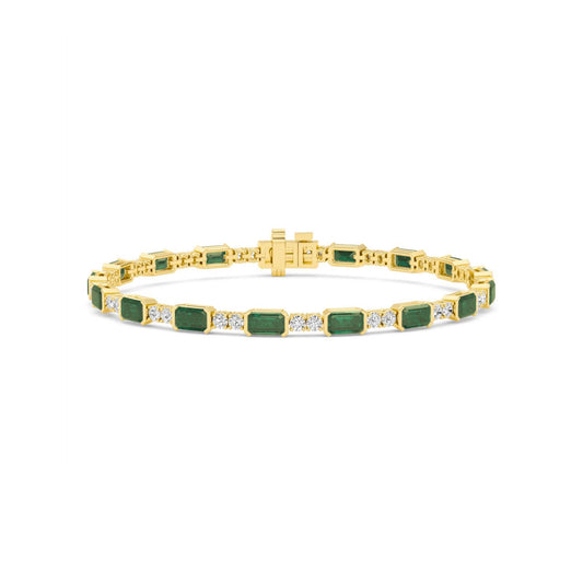 Yellow Gold / 6.53ct Lab Grown Diamond Bracelet