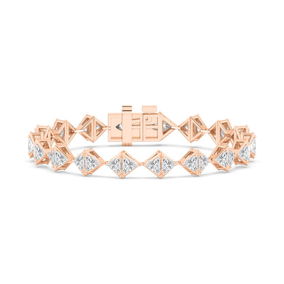 Rose Gold / 10.18ct Lab Grown Diamond Bracelet