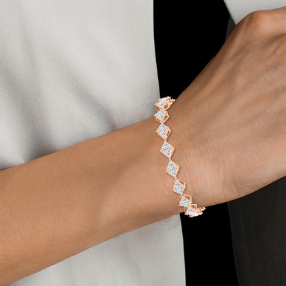 Rose Gold / 10.18ct Lab Grown Diamond Bracelet