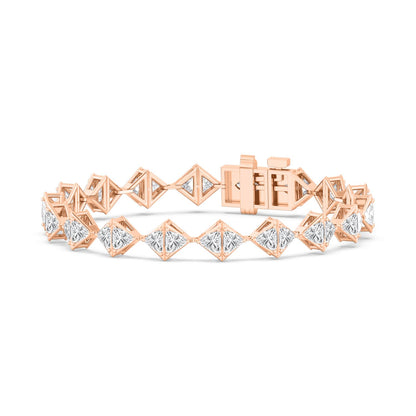 Rose Gold / 10.18ct Lab Grown Diamond Bracelet