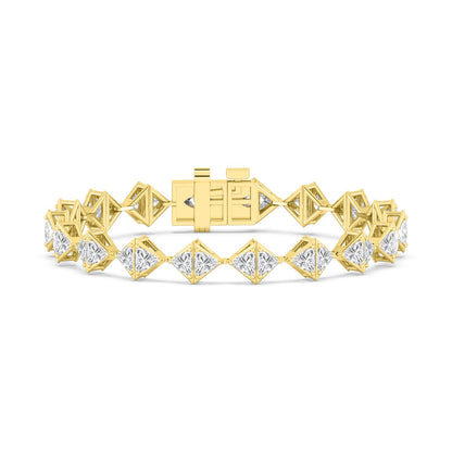 Yellow Gold / 10.18ct Lab Grown Diamond Bracelet