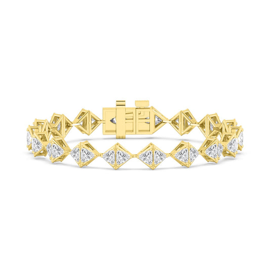 Yellow Gold / 10.18ct Lab Grown Diamond Bracelet