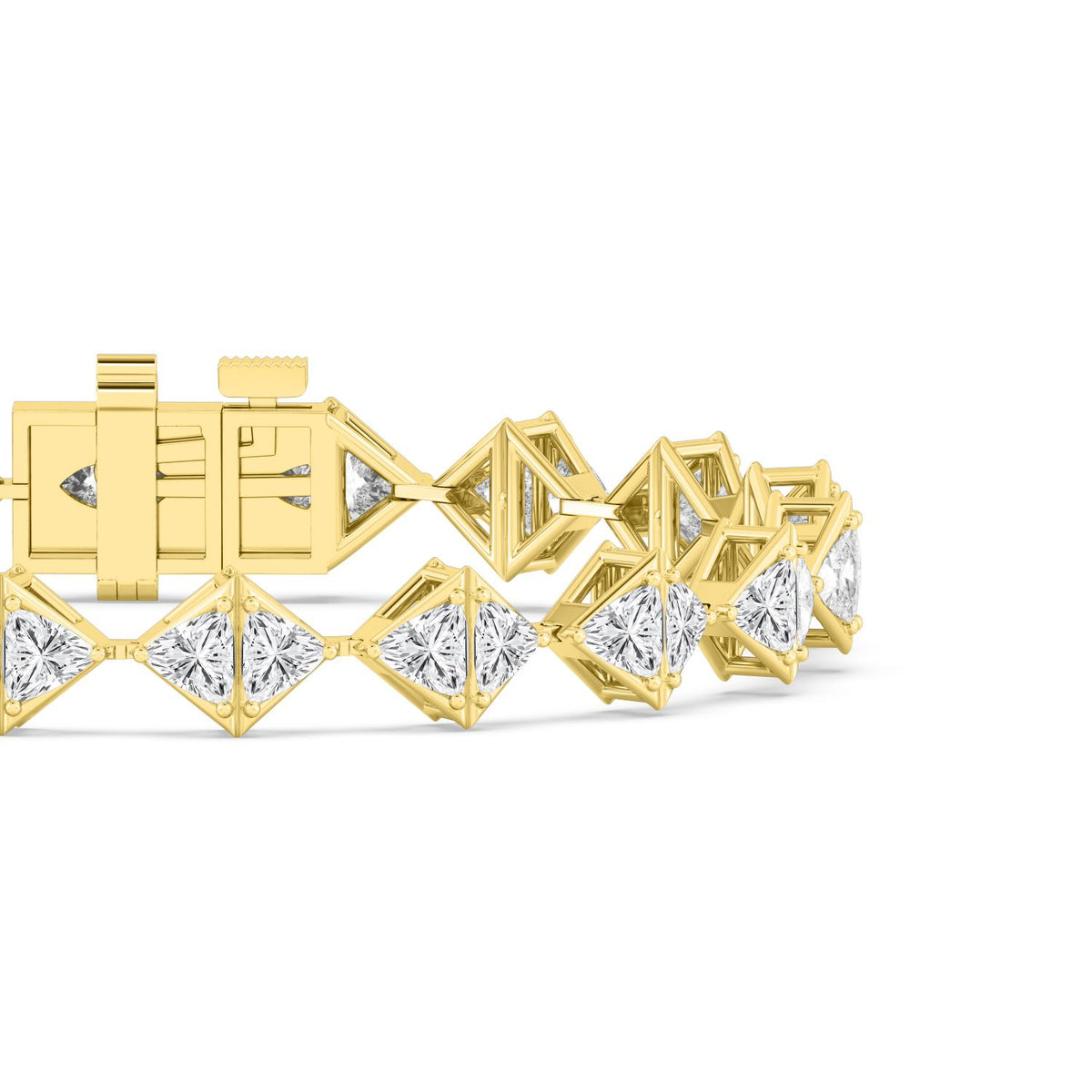 Yellow Gold / 10.18ct Lab Grown Diamond Bracelet
