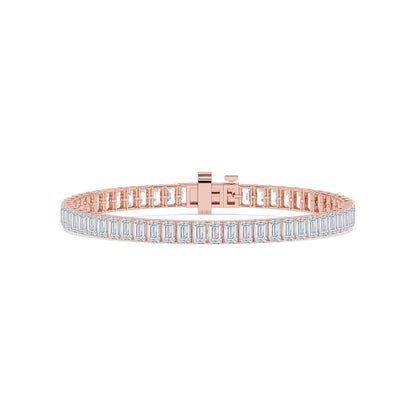 Rose Gold / 10.82ct Lab Grown Diamond Tennis Bracelet