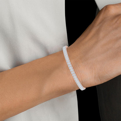 Rose Gold / 12.72ct Lab Grown Diamond Tennis Bracelet