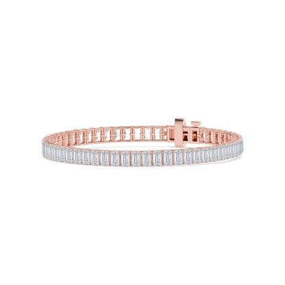 Rose Gold / 12.72ct Lab Grown Diamond Tennis Bracelet