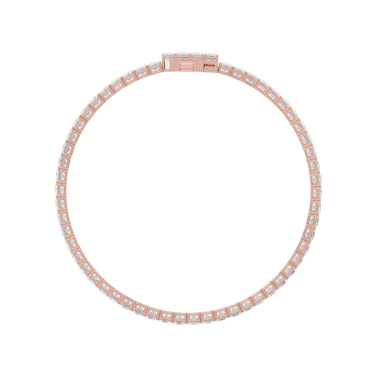 Rose Gold / 12.72ct Lab Grown Diamond Tennis Bracelet