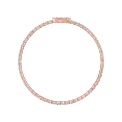 Rose Gold / 10.82ct Lab Grown Diamond Tennis Bracelet