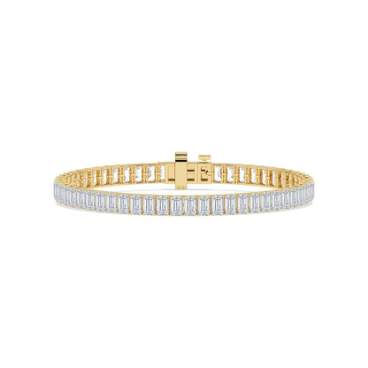 Yellow Gold / 10.82ct Lab Grown Diamond Tennis Bracelet