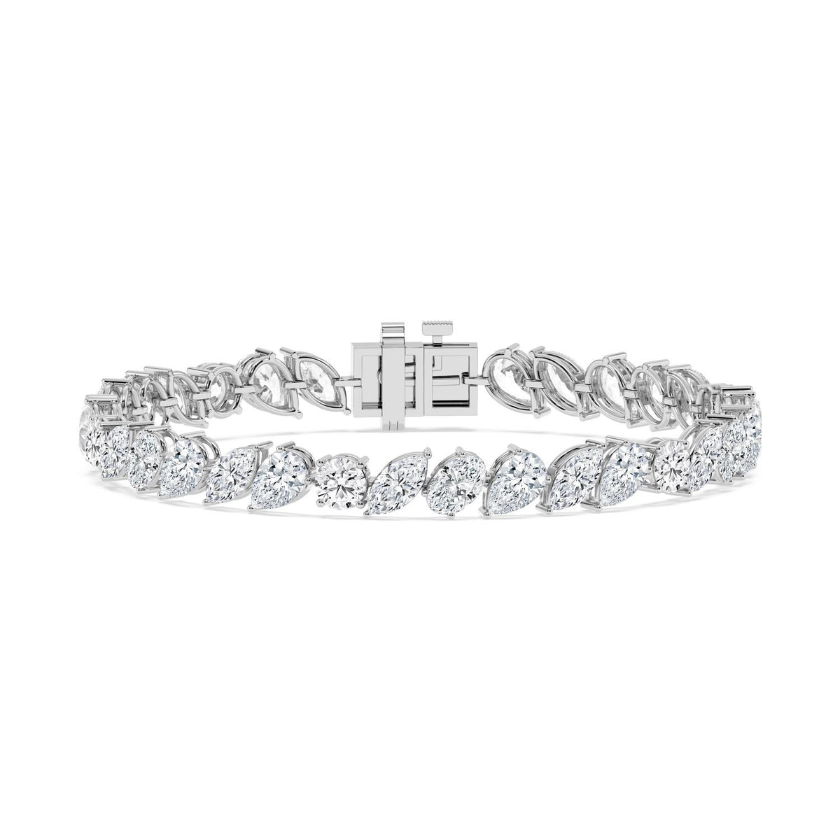 White Gold / 12.95ct Lab Grown Diamond Tennis Bracelet