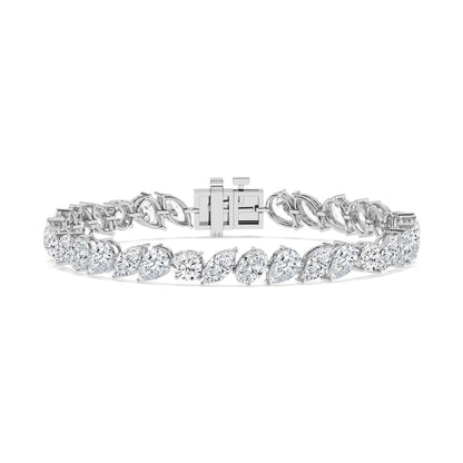 White Gold / 12.95ct Lab Grown Diamond Tennis Bracelet