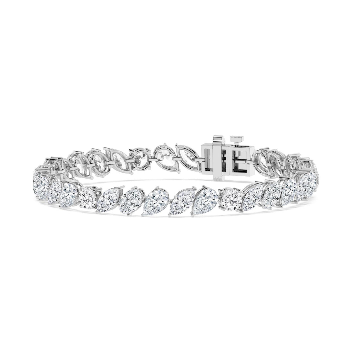 White Gold / 12.95ct Lab Grown Diamond Tennis Bracelet