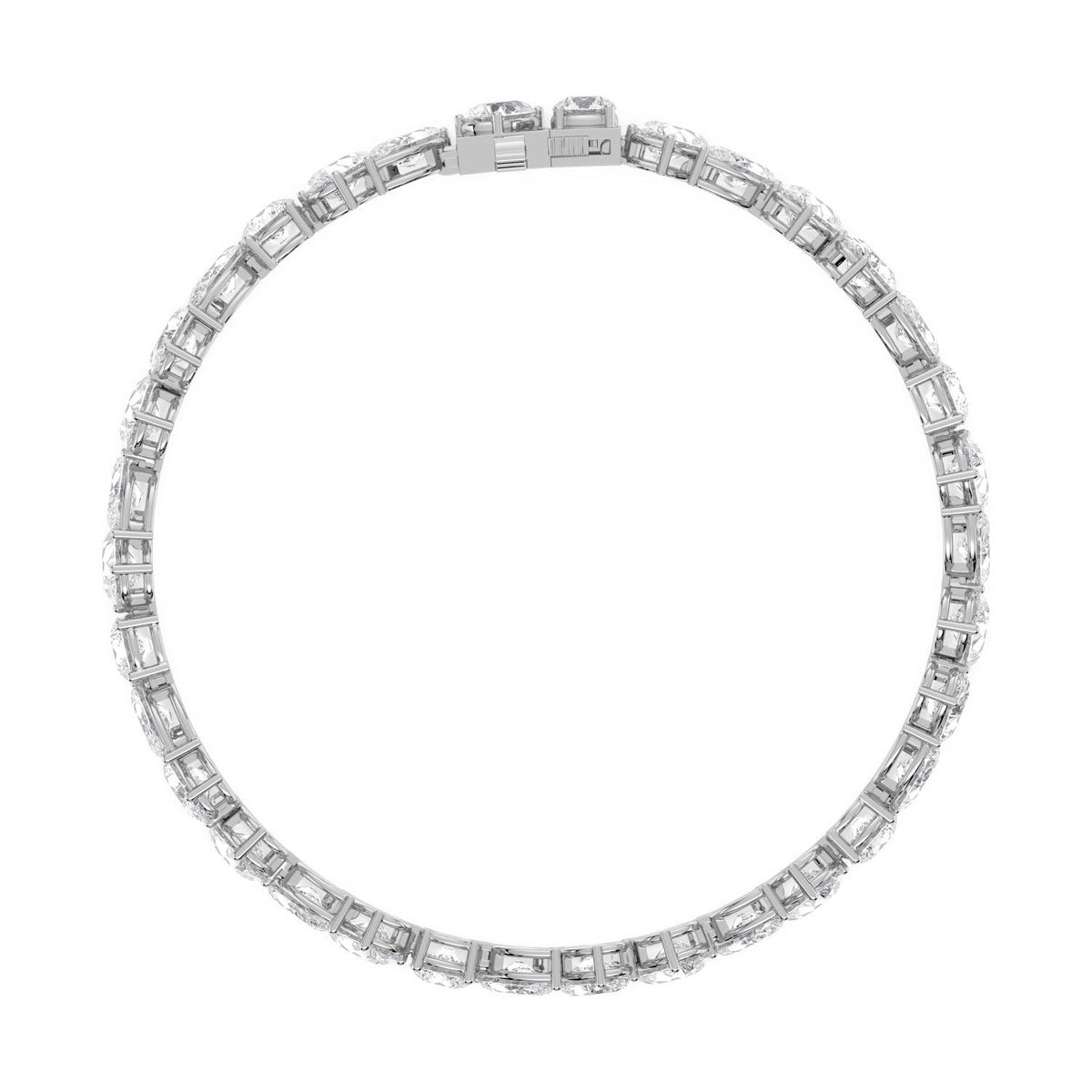 White Gold / 12.95ct Lab Grown Diamond Tennis Bracelet