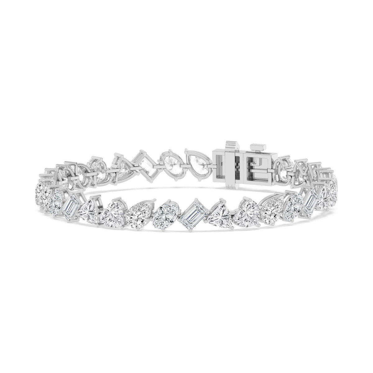 White Gold / 14.23ct Lab Grown Diamond Tennis Bracelet