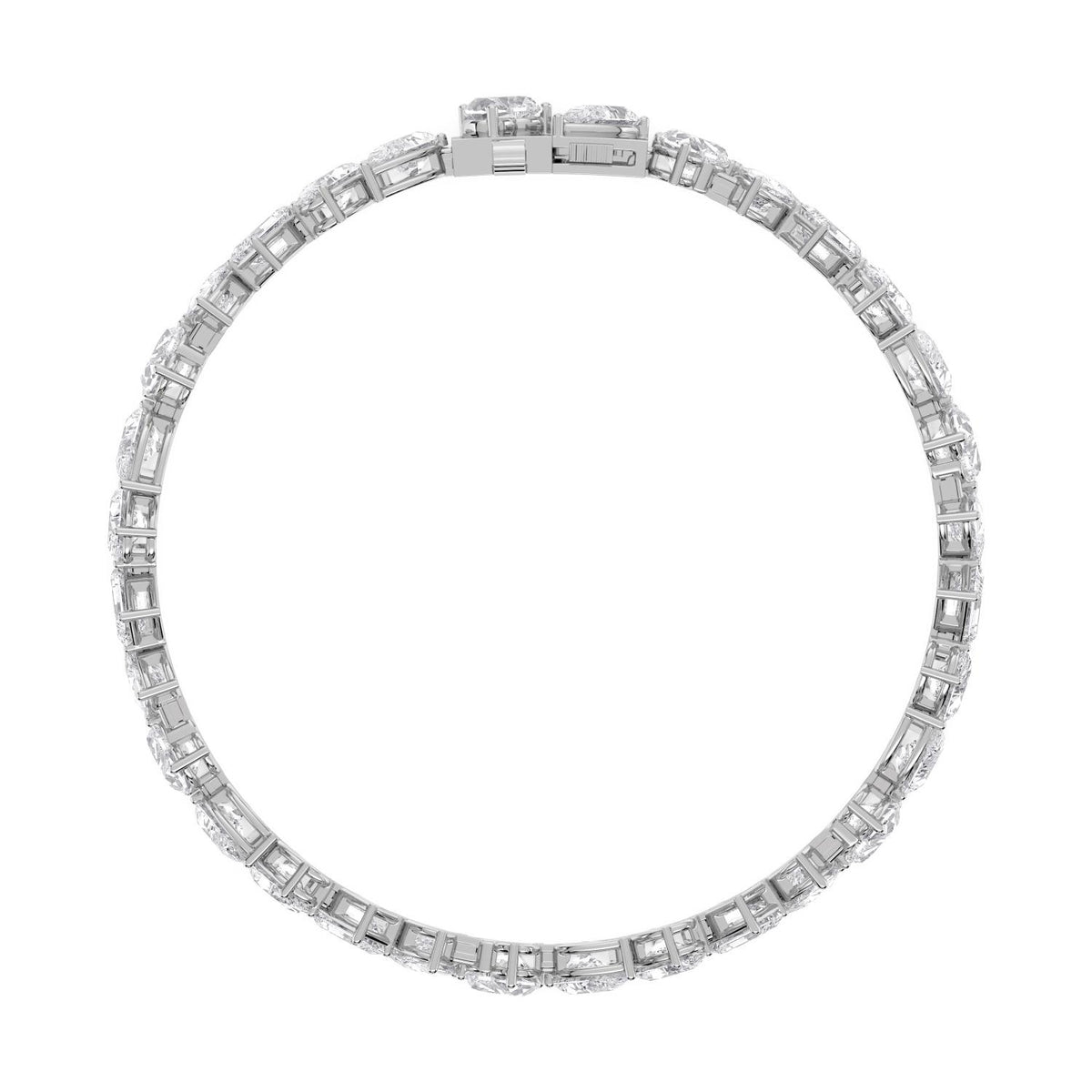 White Gold / 14.23ct Lab Grown Diamond Tennis Bracelet