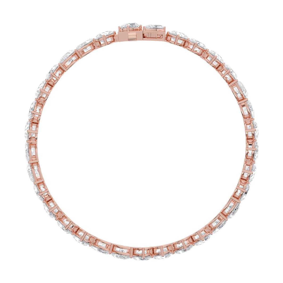 Rose Gold / 13.78ct Lab Grown Diamond Tennis Bracelet
