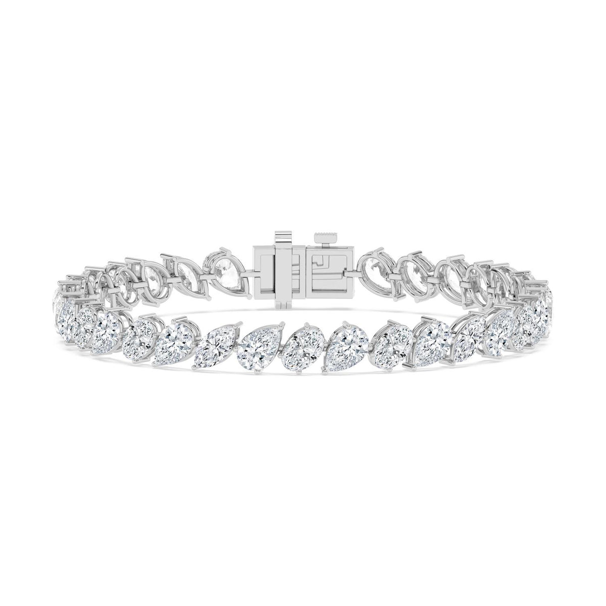 White Gold / 13.78ct Lab Grown Diamond Tennis Bracelet