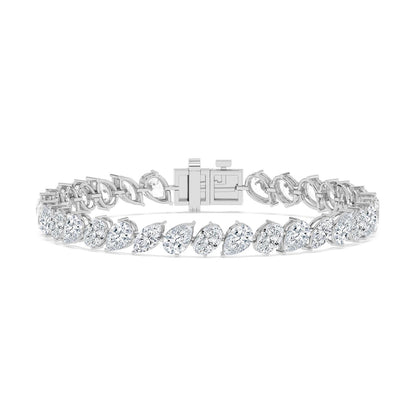 White Gold / 13.78ct Lab Grown Diamond Tennis Bracelet