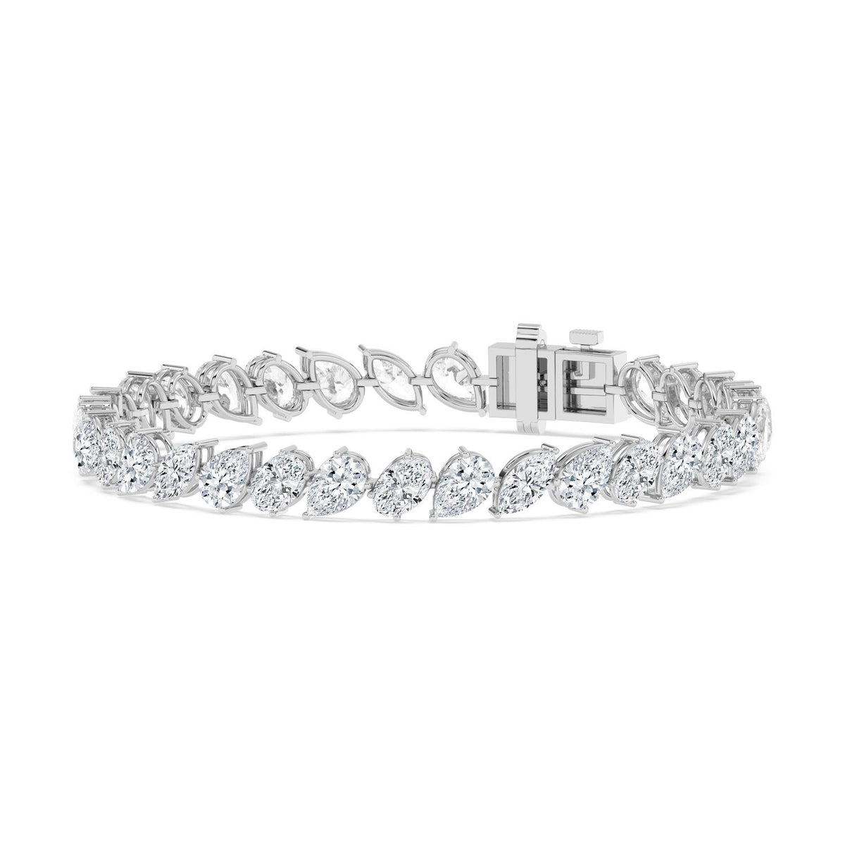 White Gold / 13.78ct Lab Grown Diamond Tennis Bracelet